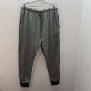Pact 100% Organic Cotton Jogger Sweatpants Mens L Green Athleisure Lounge